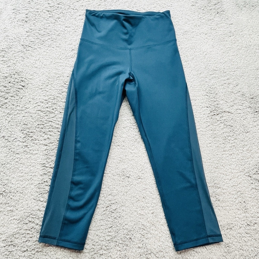Old Navy Active Performance Pants Womens Small Go-Dri Leggings Teal Blue
